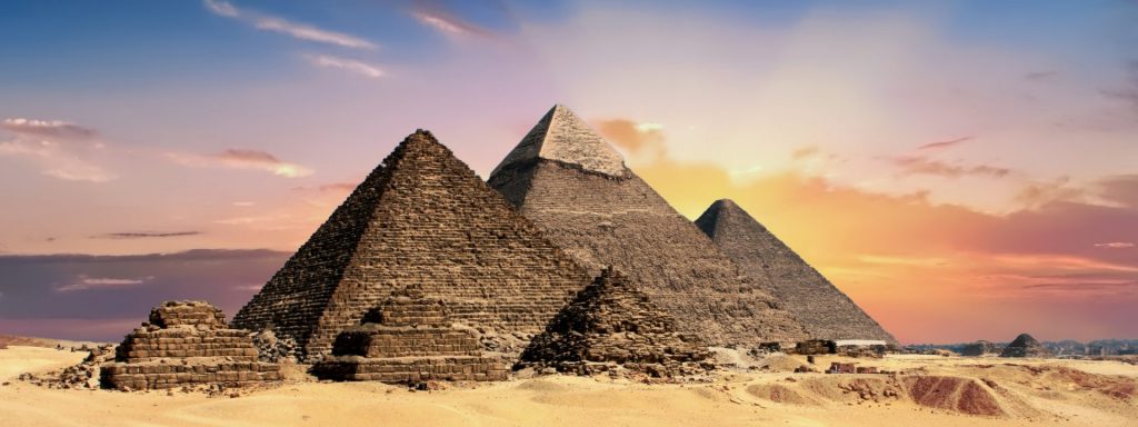Beautiful pyramids on desert whatsapp dp image