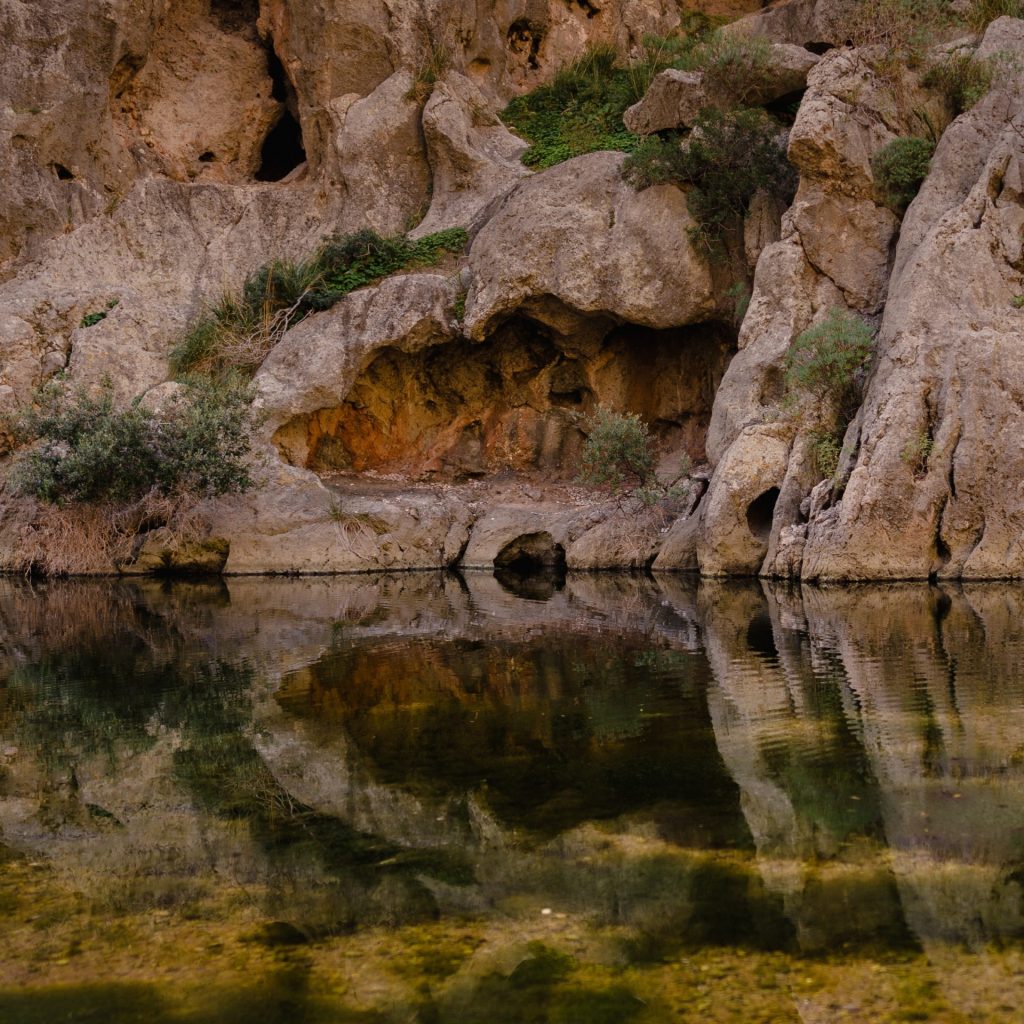 Lake with Caves whatsapp dp image