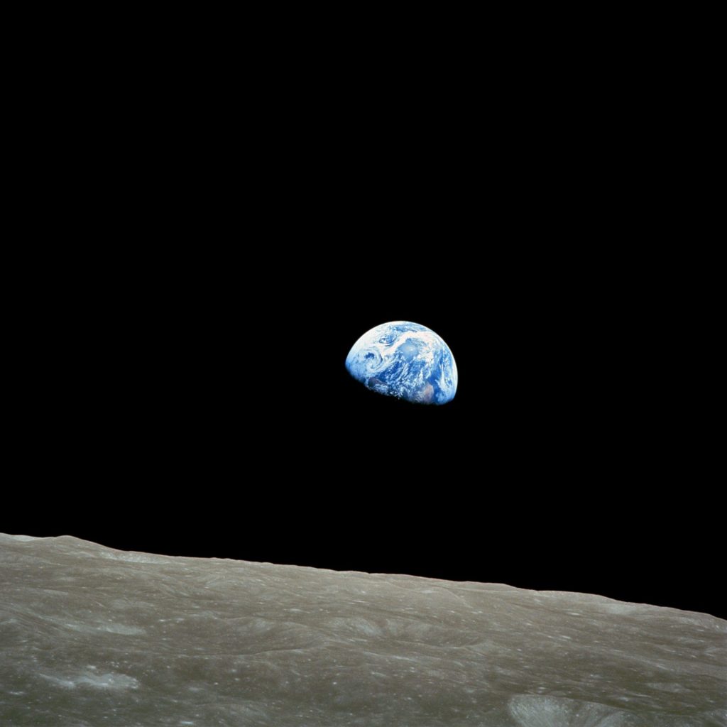A Lunar Moon Earth Whatsapp Dp Image