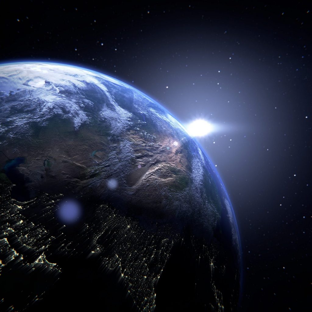 A Planet Earth Globe Space Whatsapp Dp Image