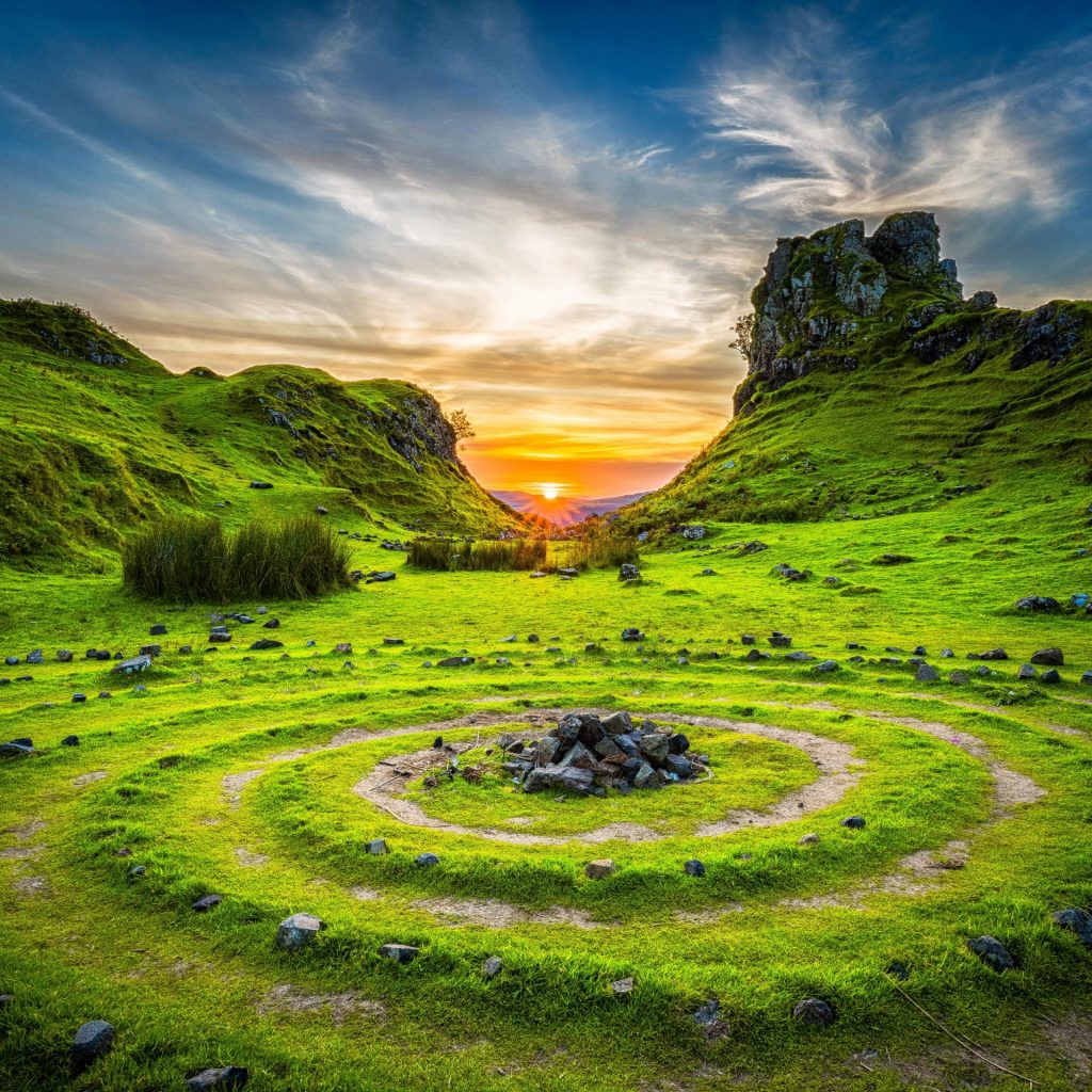 A Stone Circles In The Grass Field Whatsapp Dp Image