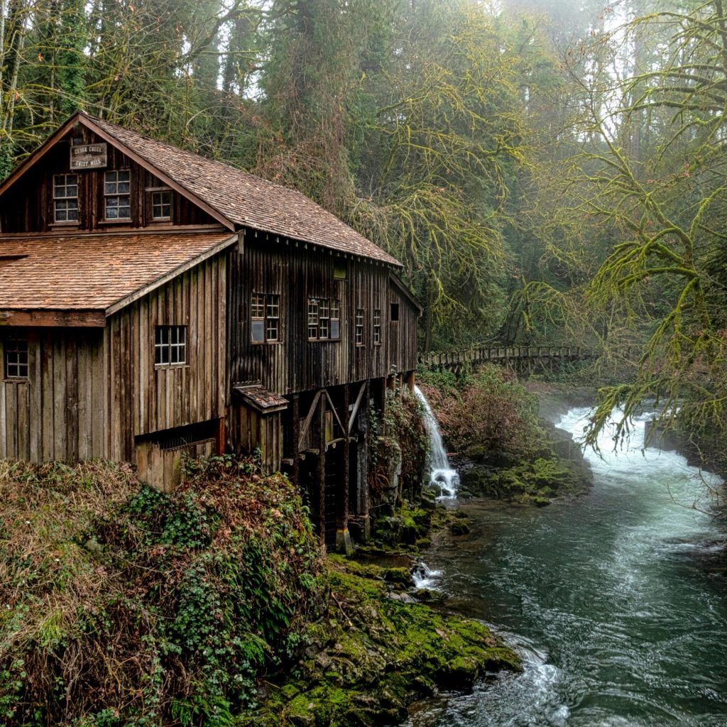 A Wood House In The River Side Whatsapp Dp Image