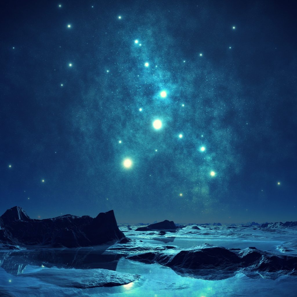 Blue Sky With Stars Whatsapp Dp Image