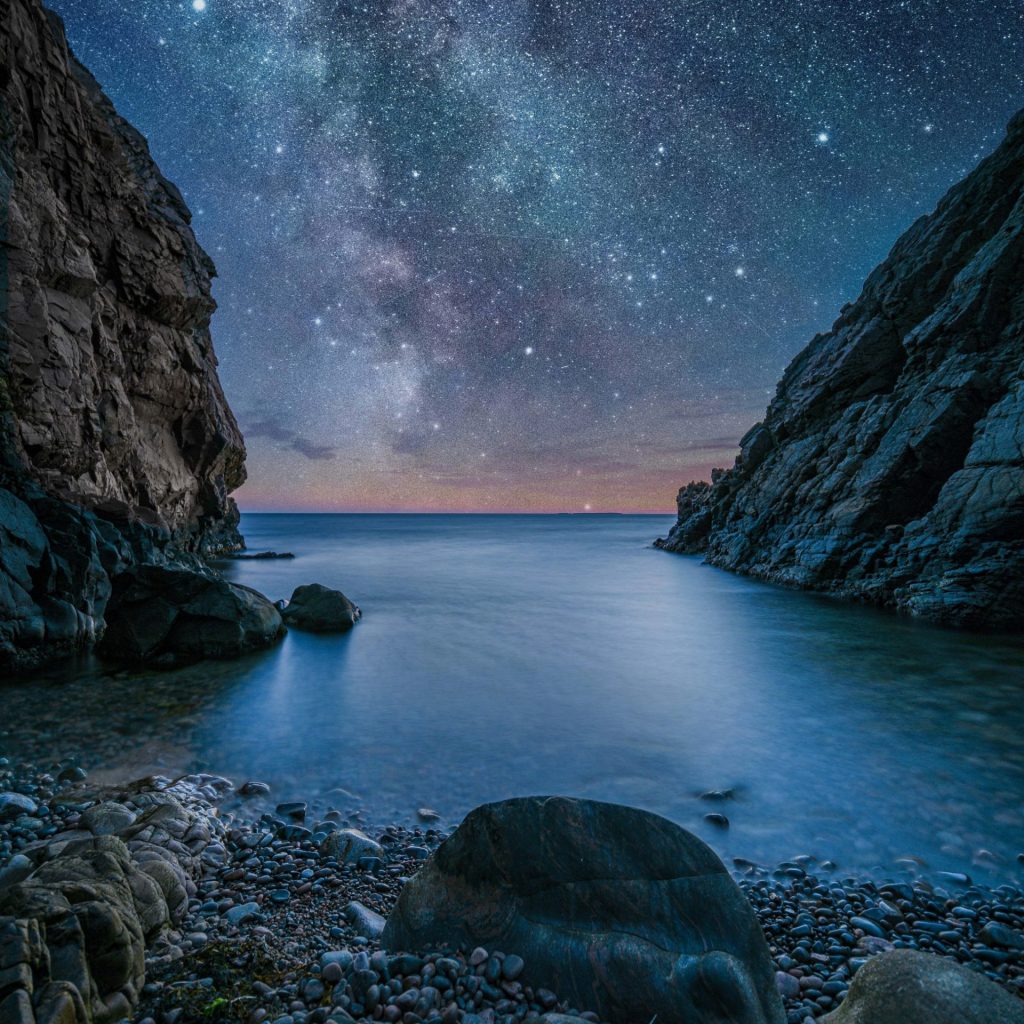 Lake View In The Stars Night Whatsapp Dp Image