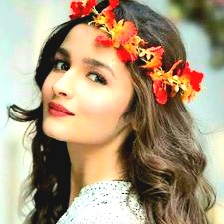 Alia Bhatt Wearing Flower Hair Clip Whatsapp Dp Image