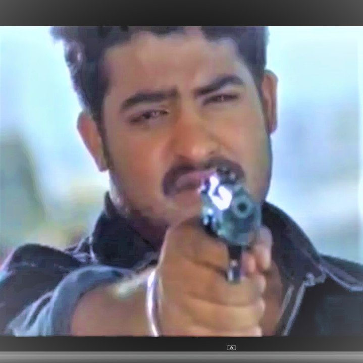 Jr NTR Hold A Gun In Simahadri Whatsapp Dp image - Copy