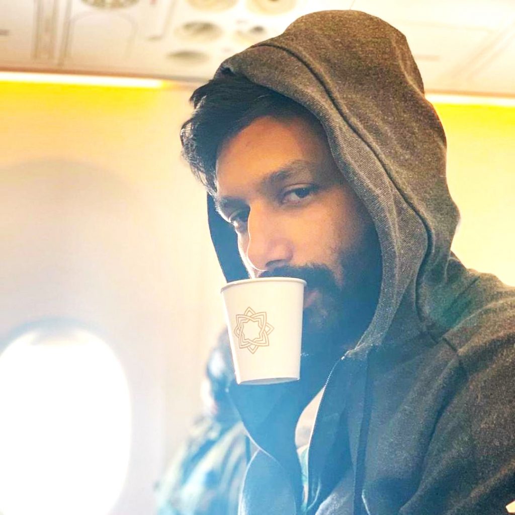 Kanan Gill Holding A Paper Cup In Mouth And Doing Funny WhatsApp DP Image