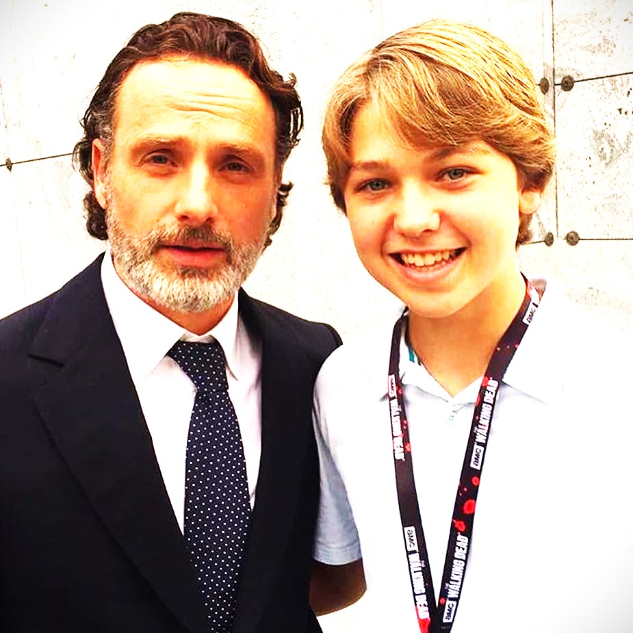 Andrew Lincoln And His Son WhatsApp DP Image