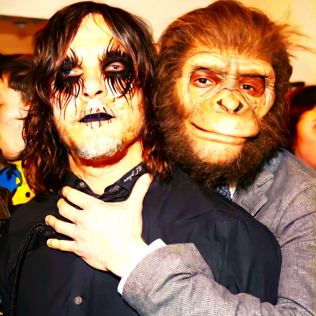Norman Reedus And His Friends Monkey Looks WhatsApp DP Image