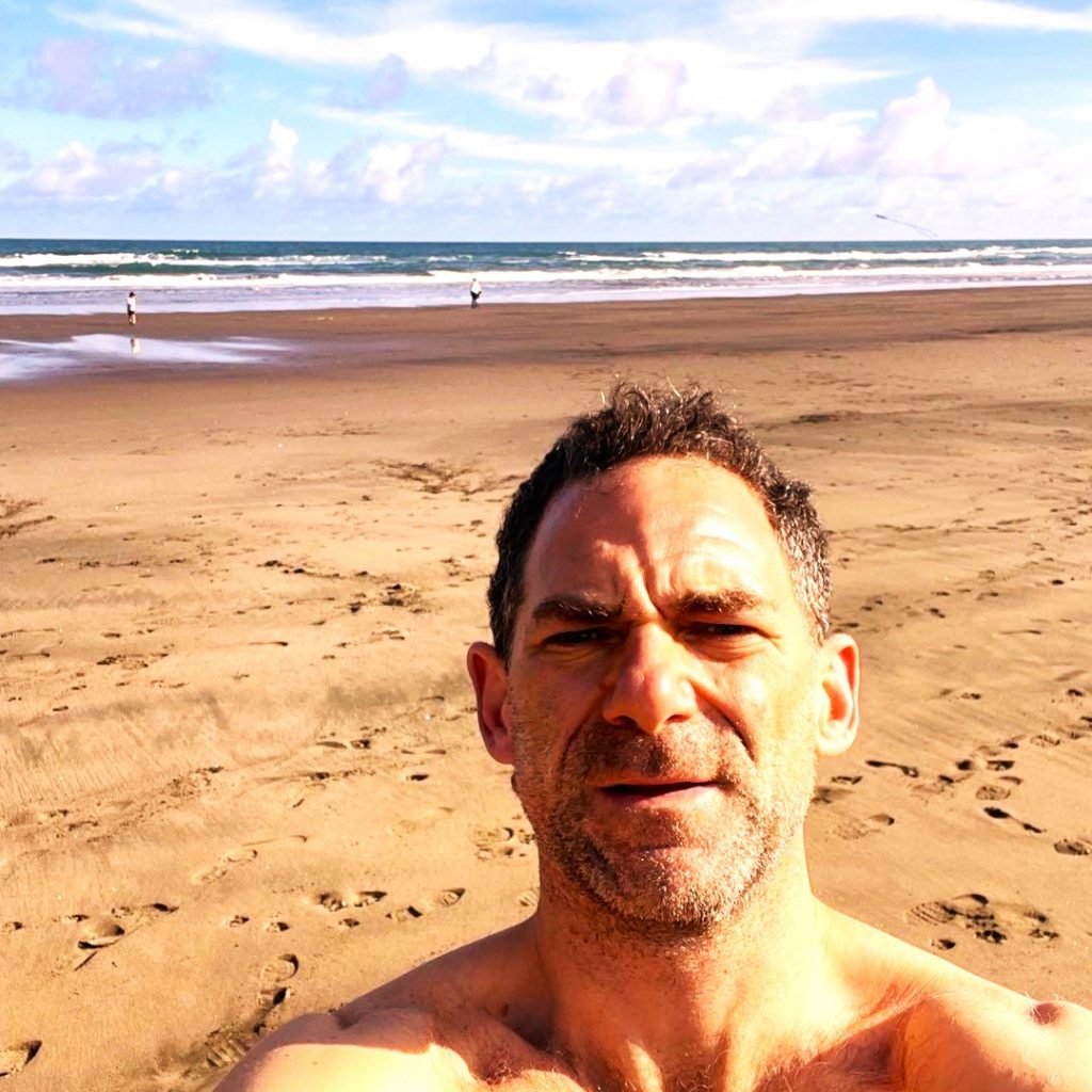 Dylan Smith Enjoying Sea Beach WhatsApp DP Image