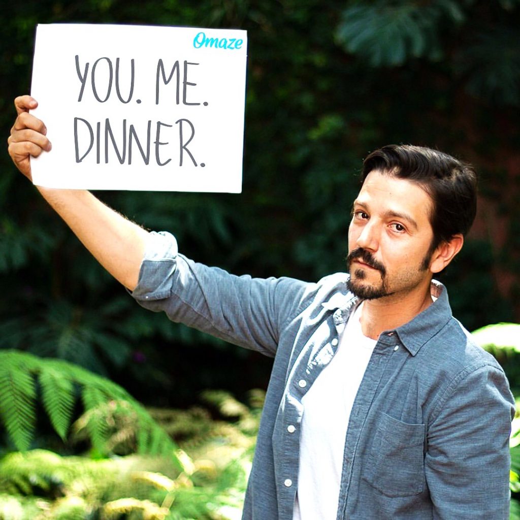 Diego Luna Holding A Paper WhatsApp DP Image