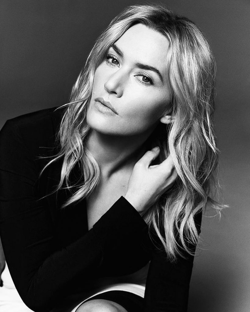 Kate Winslet Black And White Image
