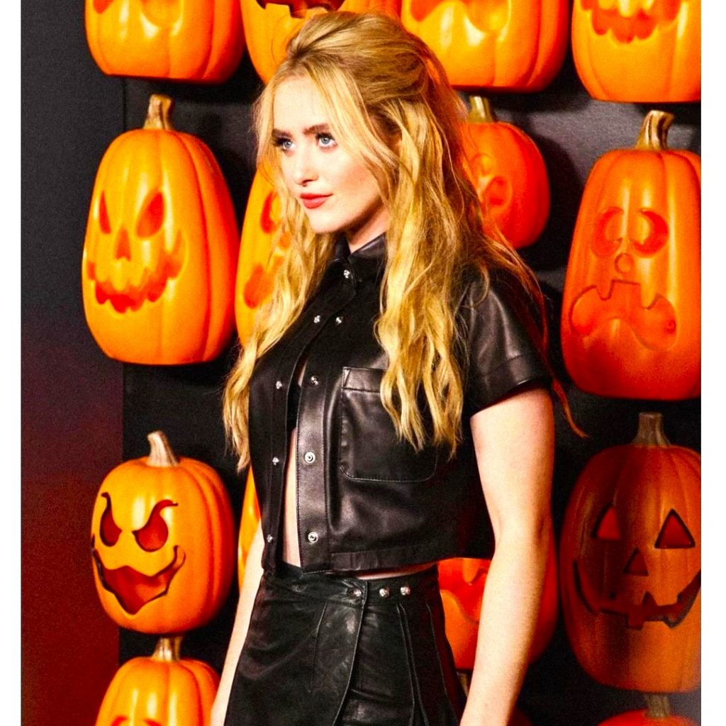Kathryn Newton Busy In Halloween Movie Premier WhatsApp DP Image
