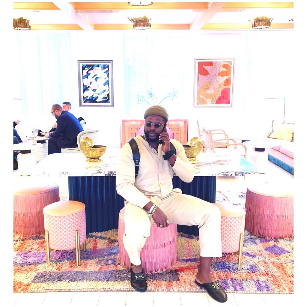 Winston Duke Enjoying In Hotel WhatsApp DP Image