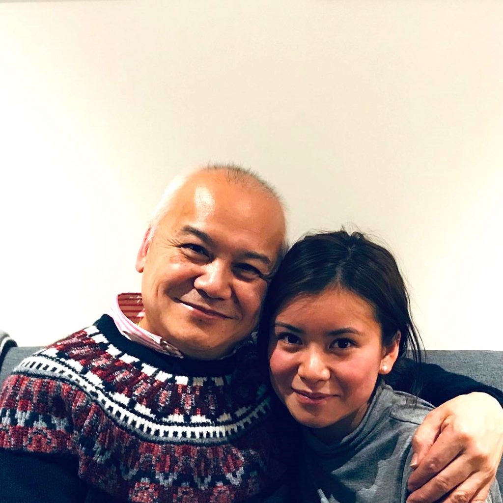 Katie Leung And His Father WhatsApp DP Image