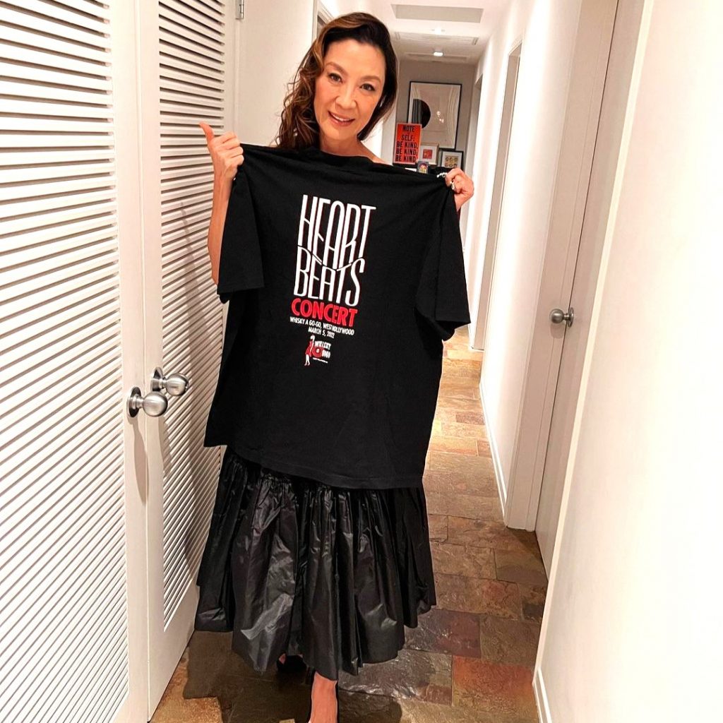 Michelle Yeoh Busy In Promoting Products WhatsApp DP Image