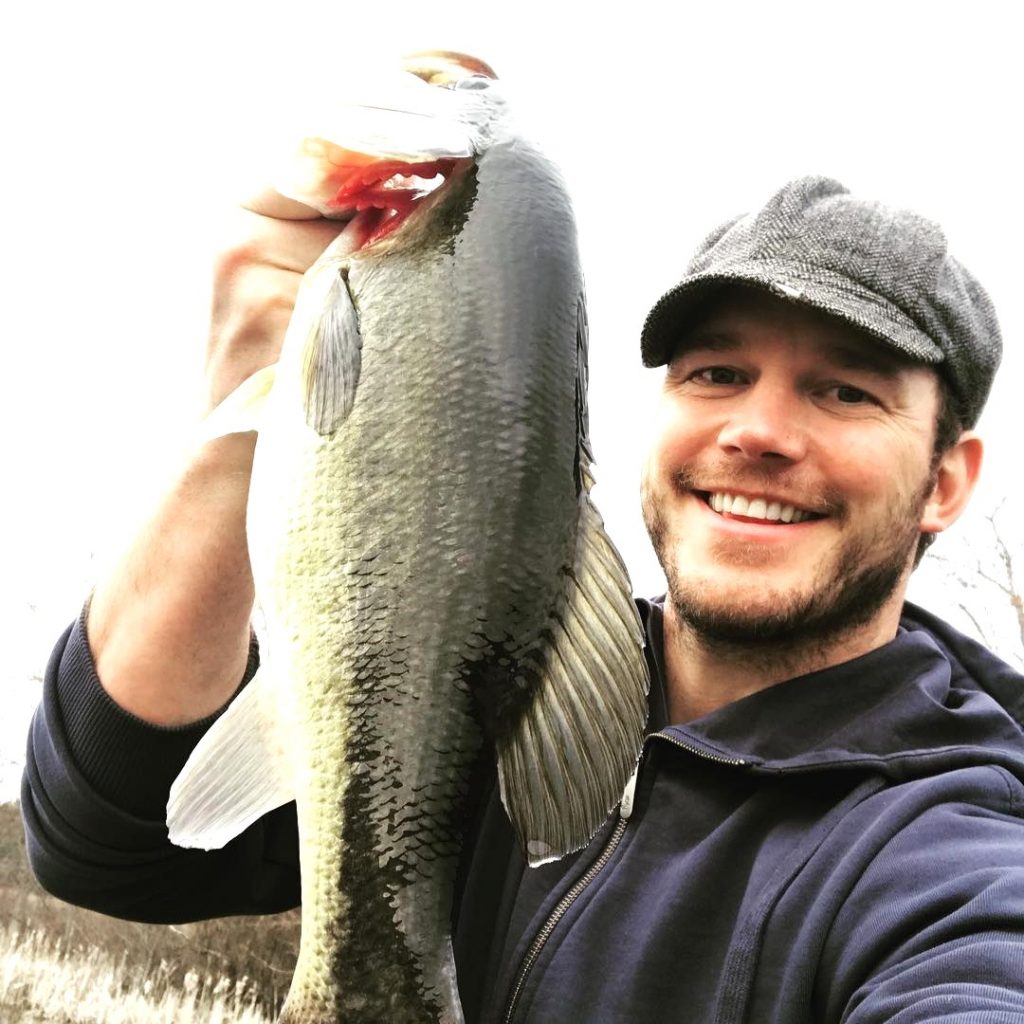 Chris Pratt Holding A Fish WhatsApp DP Image