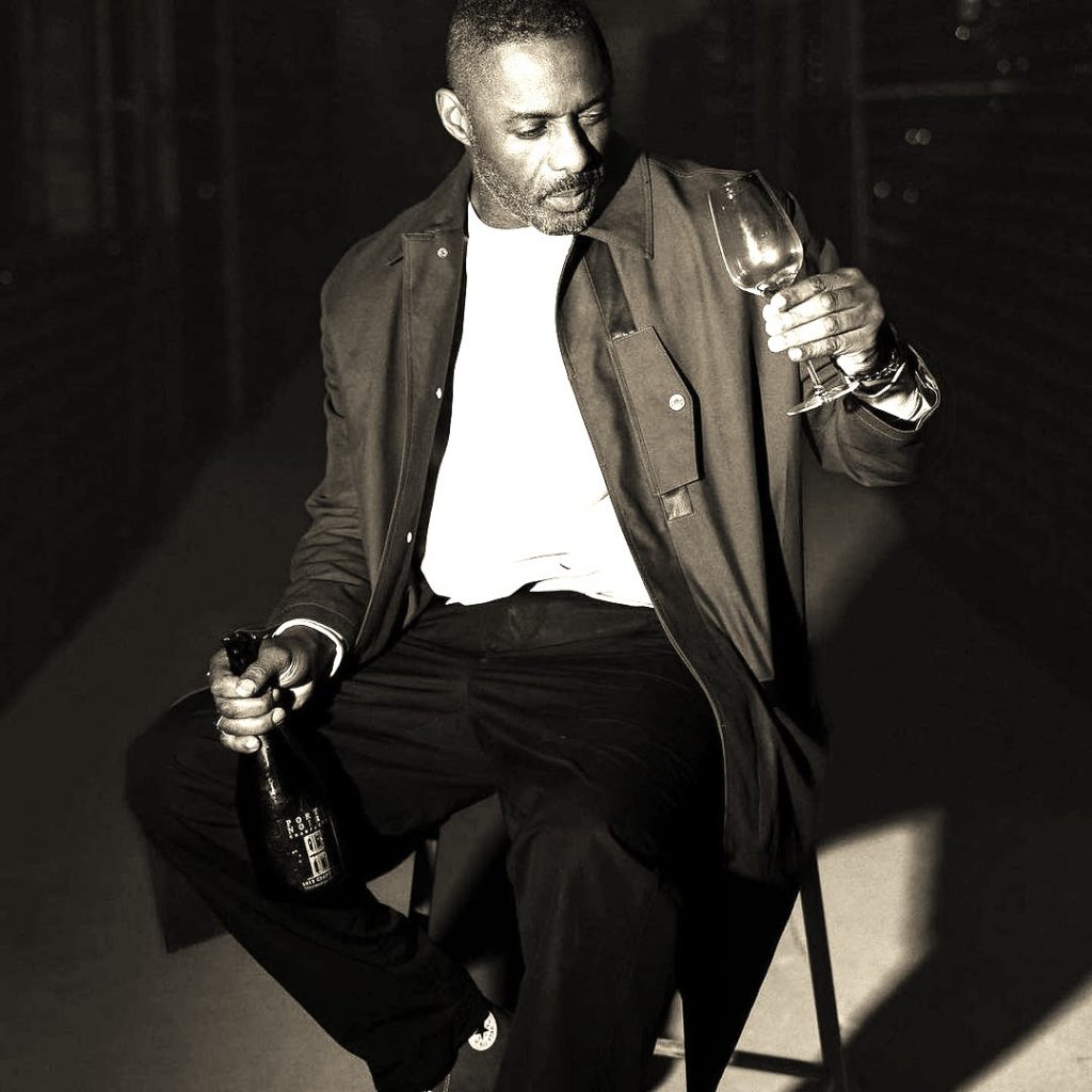 Idris Elba Enjoying The Drink WhatsApp DP Image