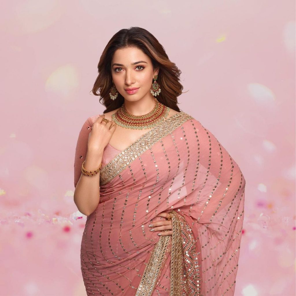 Tamannaah Bhatia Wears a Beautiful saree