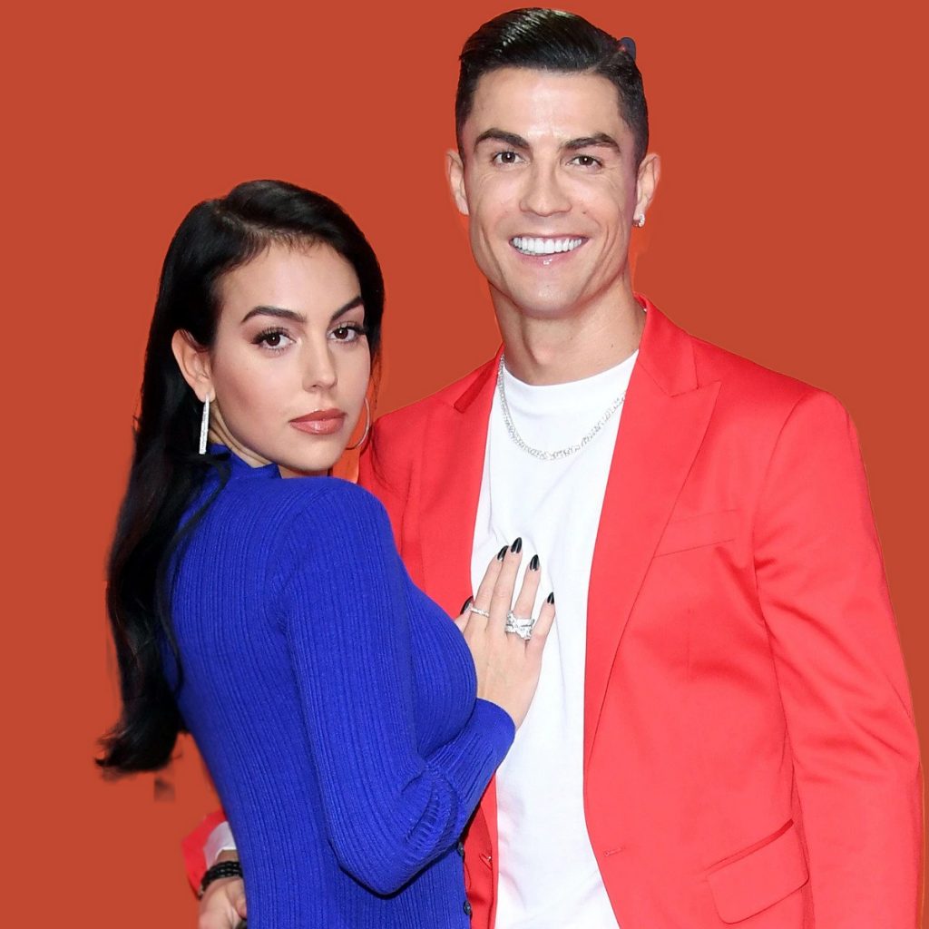 Cristiano Ronaldo with partner Georgina Rodriguez together