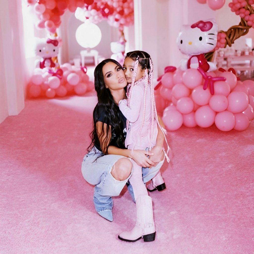 Kim Kardashian And His Daughter