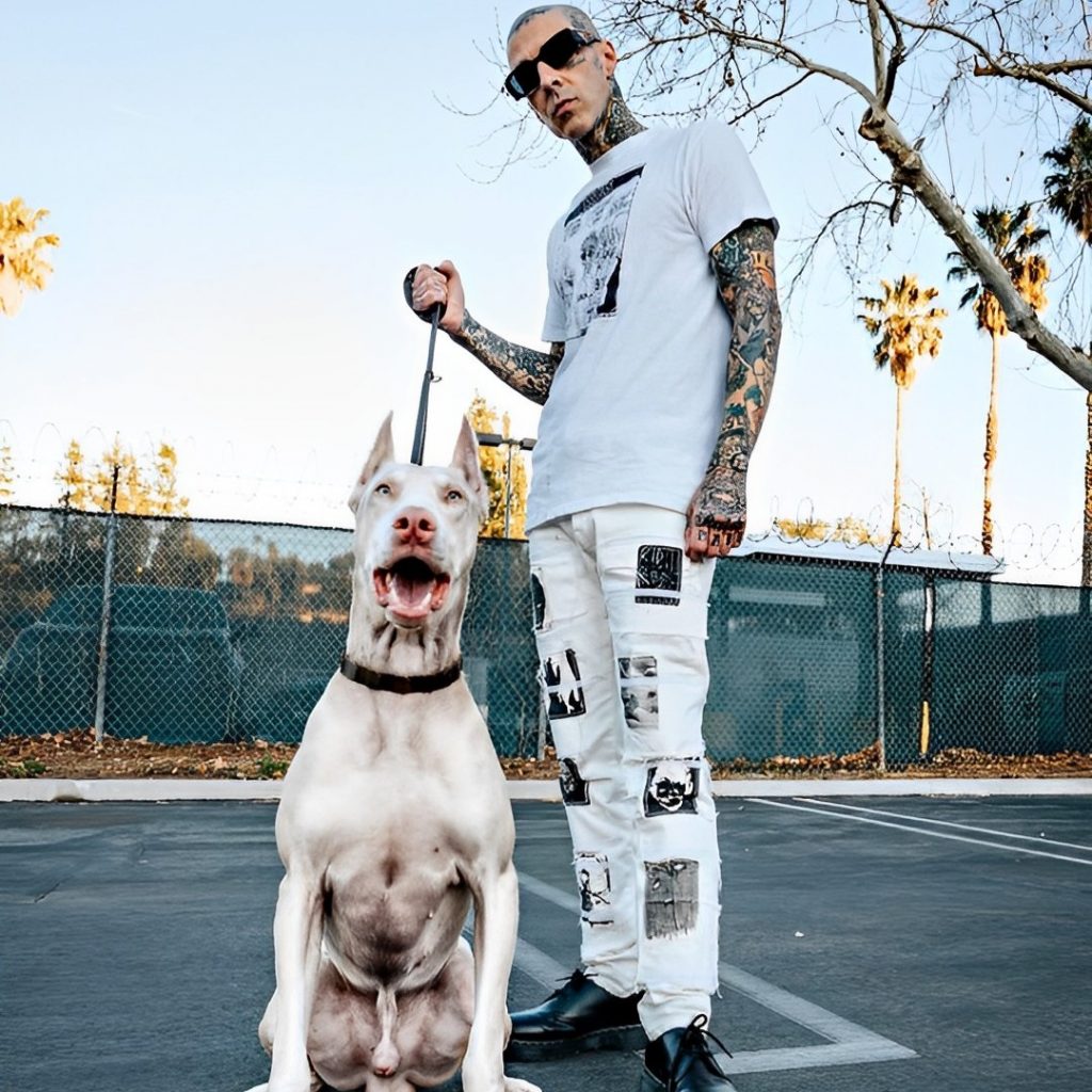 Travis Barker And His Pet