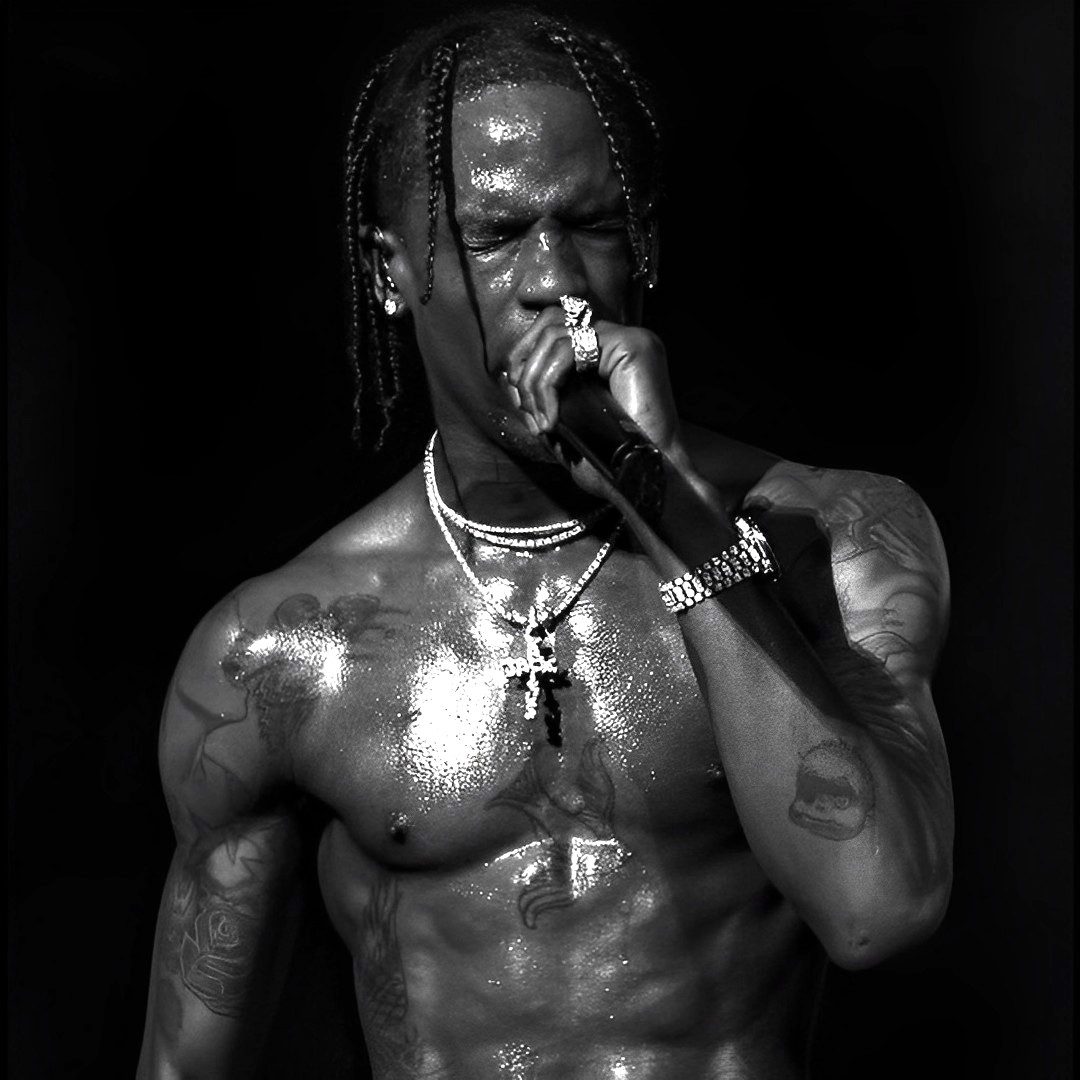 Headline: Unveiling the Enigmatic Allure of Travis Scott's Artistic Canvas