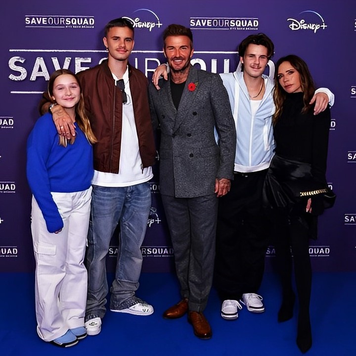 David Beckham And His Family
