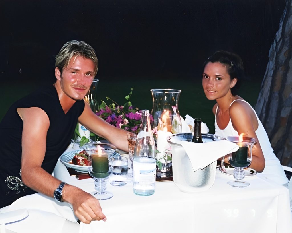 David Beckham And His Girlfriend