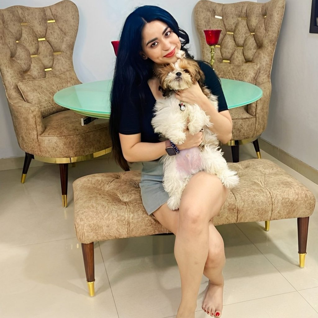 Soundarya Sharma And Her Pet