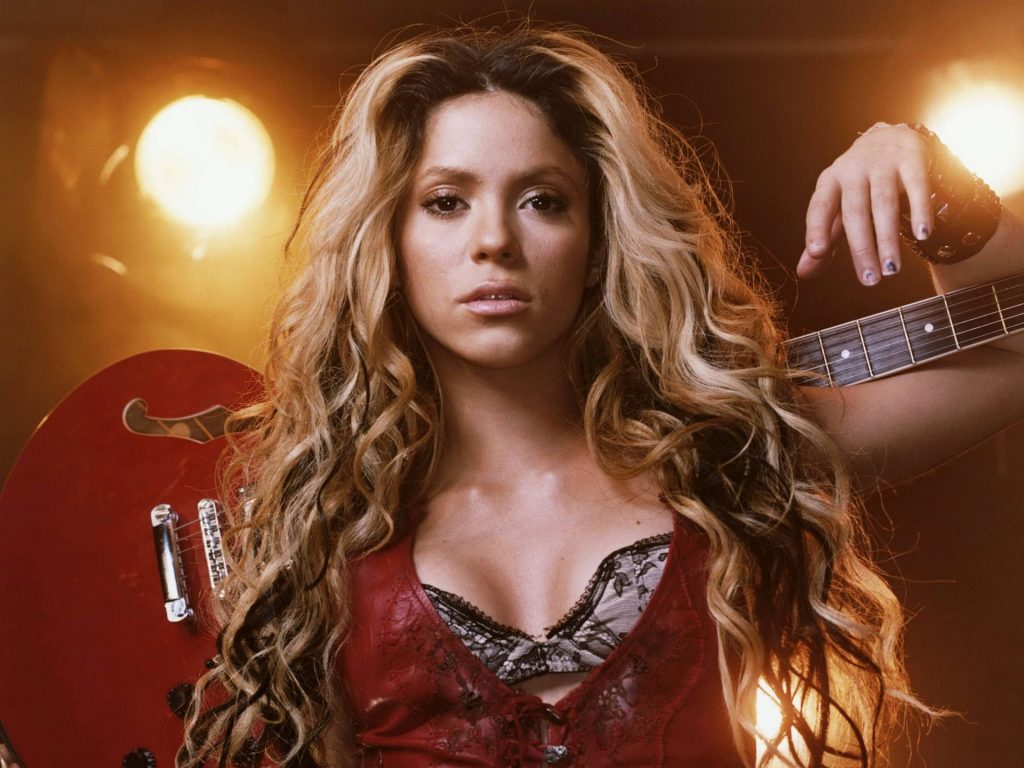 Shakira And Her Guitar